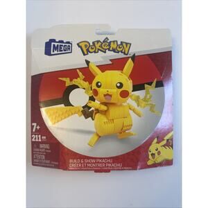 NIB MEGA Pokemon GMD31 Build & Show Pikachu 211pcs Building Blocks